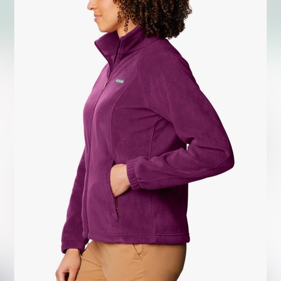 Columbia Women's Benton Springs Full Zip Fleece Jacket Marionberry XL - Picture 3 of 8